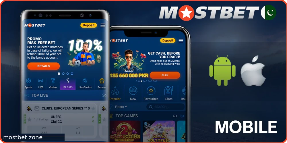 Mostbet mobile app for Android and iOS